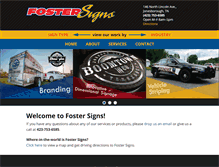 Tablet Screenshot of fostersigns.com